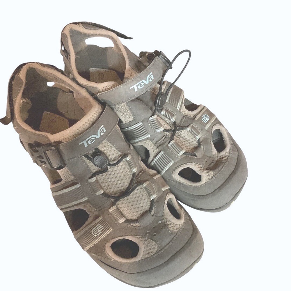 Teva Women's Omnium Strap Outdoor Hiking‎ Sandals Slate Size 10